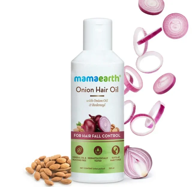 mamaearth onion hair oil for hair growth & hair fall control