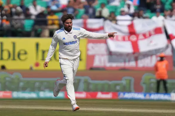 Kuldeep Yadav’s five-wicket haul sparked a collapse in England’s batting lineup