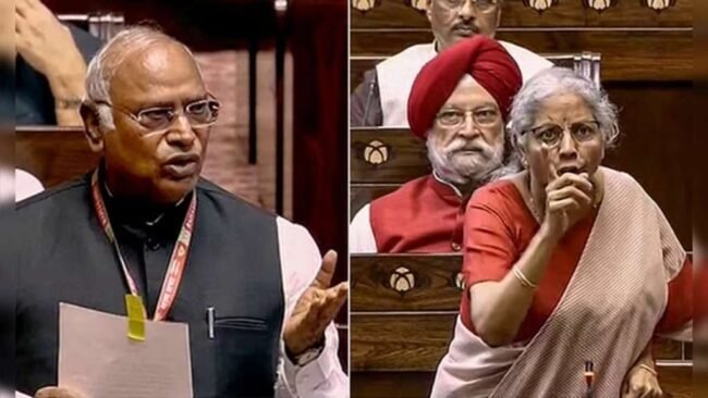 “‘Mataji Bolne Mein Toh Expert Hain’: Kharge Criticizes Sitharaman During Budget Debate in Rajya Sabha”