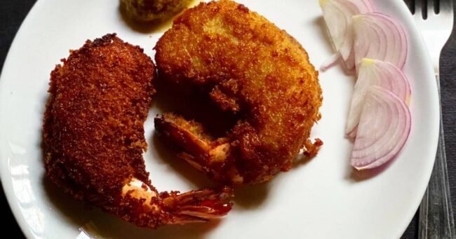 Bengali Style Prawn Cutlet Recipe