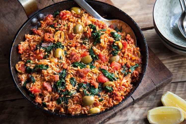 Spinach Tomato Rice