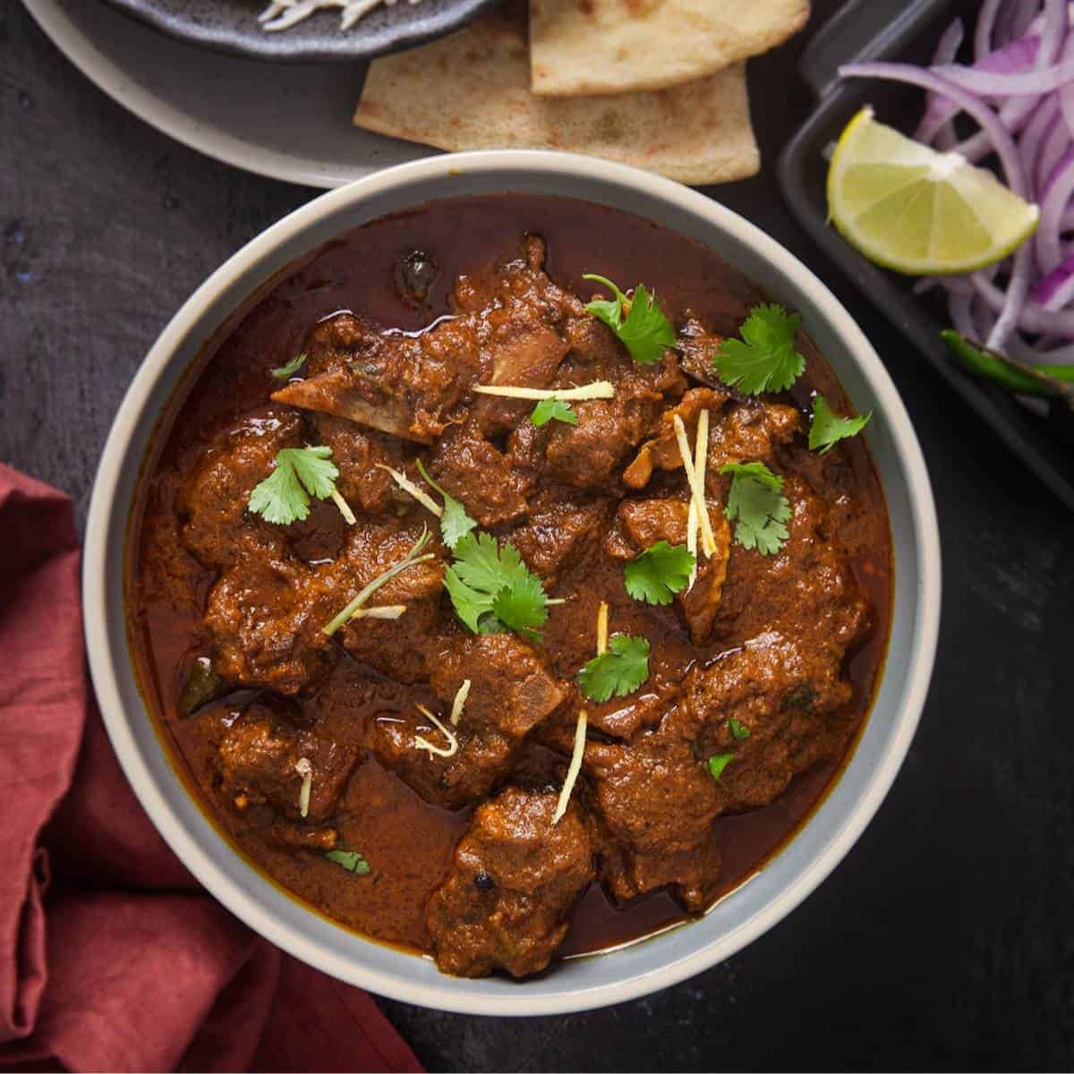 Black Mutton Curry Recipe