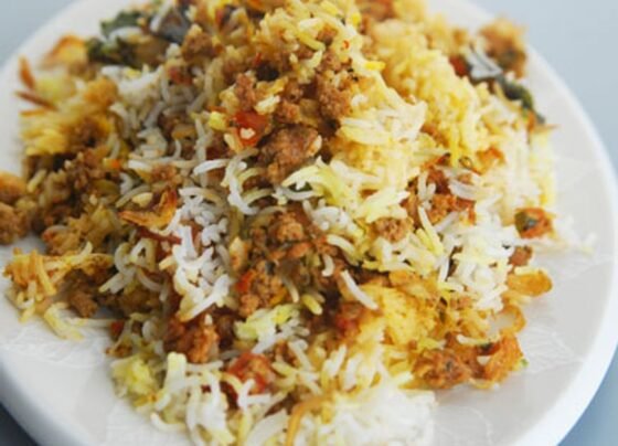 Keema biryani