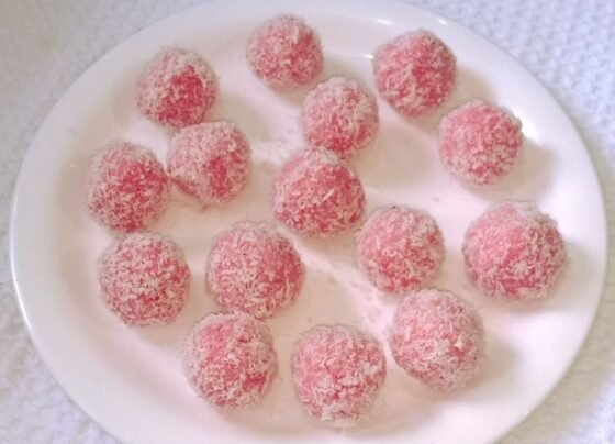 Coconut Rose Ladoo