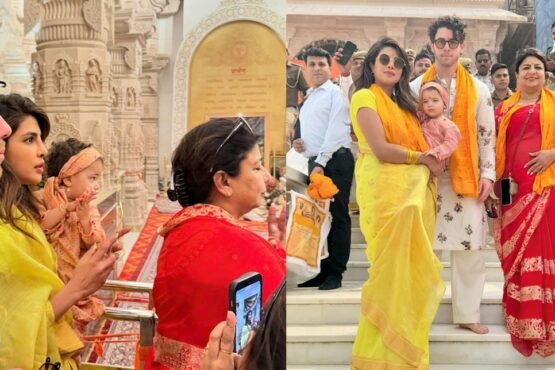 Priyanka Chopra, Nick Jonas, and Daughter Malti Marie's Spiritual Visit to Ayodhya's Ram Mandir