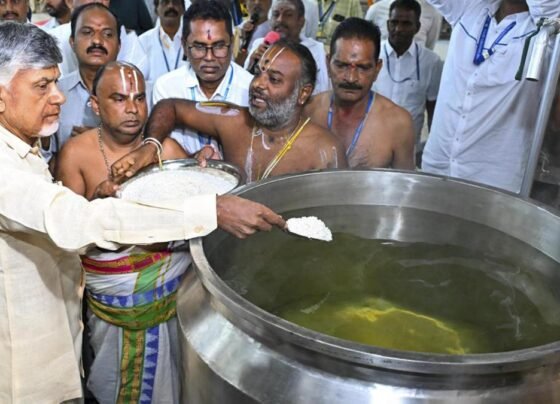 CM Chandrababu Naidu Okays Proposal to Implement ‘Annadanam’ at 16 Temples in Andhra Pradesh