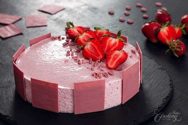 Strawberry Mousse Cake Recipe