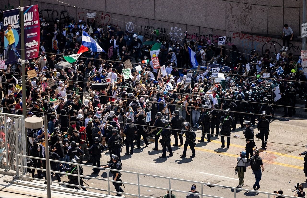 Los Angeles Protests Escalate Amid Trump’s Military Deployment, Newsom Calls Move “Reckless”