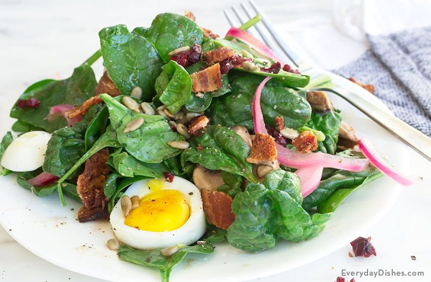 Egg Spinach Salad Recipe