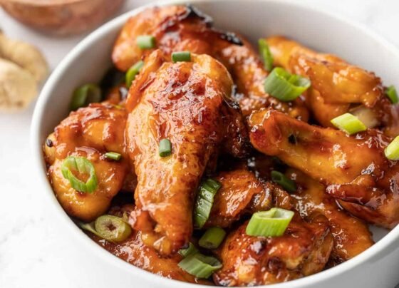 Phar Phar Chicken Wings with Chilli Garlic Sauce Recipe