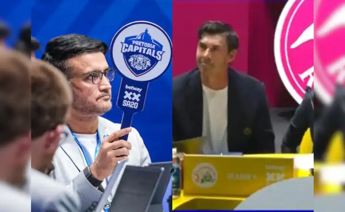 Sourav Ganguly Settles Decades Old Score With Stephen Fleming With Epic SA20 Auction Stunt