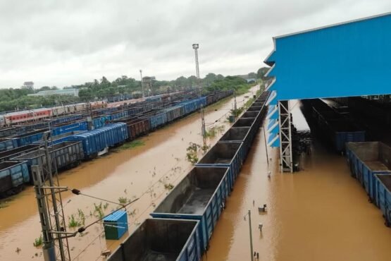 Torrential Rains from Cyclone Montha Halt Rail Services Across Telangana