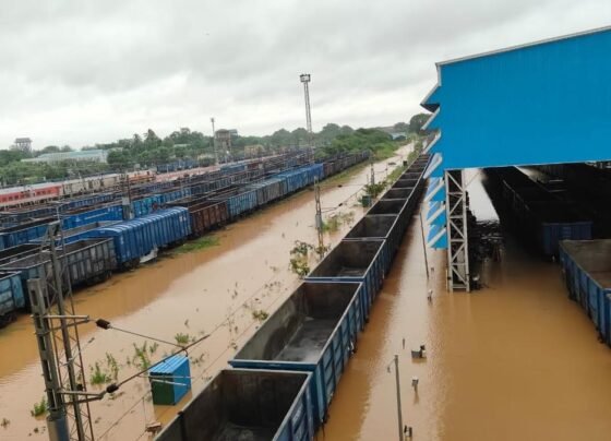 Torrential Rains from Cyclone Montha Halt Rail Services Across Telangana