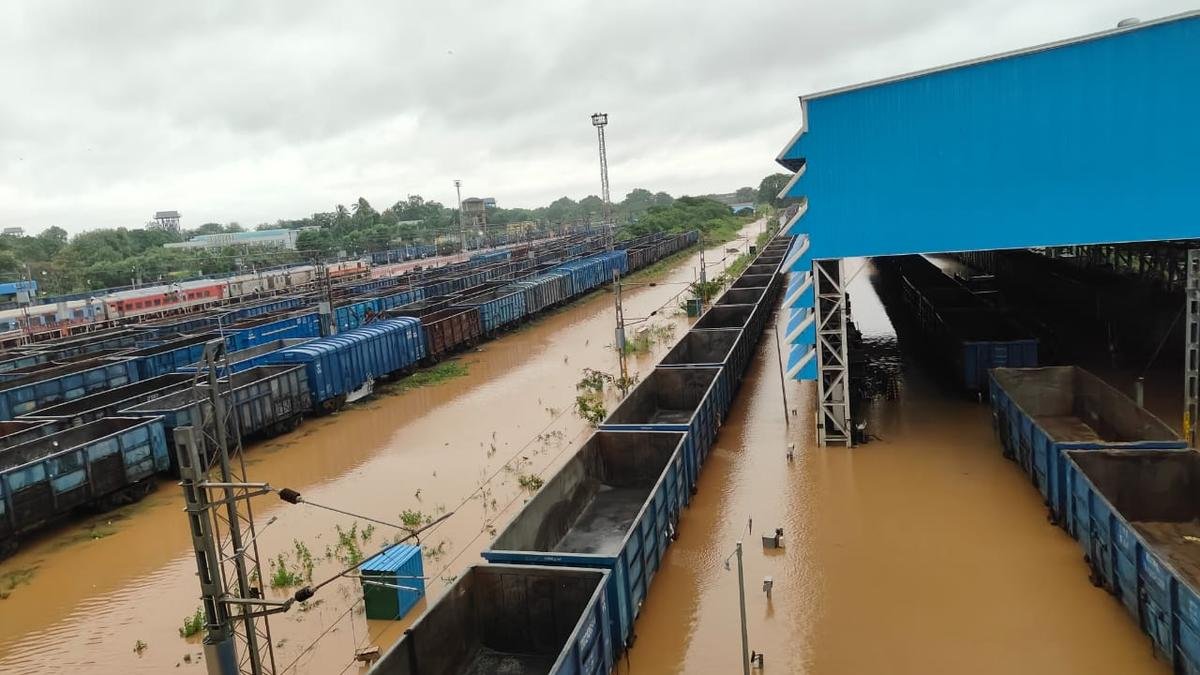 Torrential Rains from Cyclone Montha Halt Rail Services Across Telangana