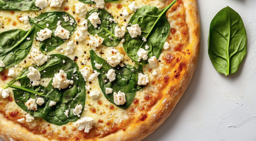 Spinach Cheese Pizza Recipe