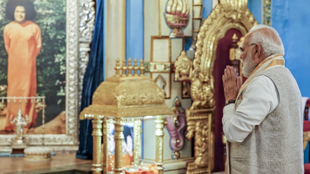 PM Releases ₹100 Coin, Postal Stamps at Sathya Sai Baba Centenary in Puttaparthi