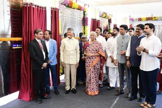Nirmala Sitharaman Lays Foundation Stones for 15 Bank and Insurance Offices in Amaravati