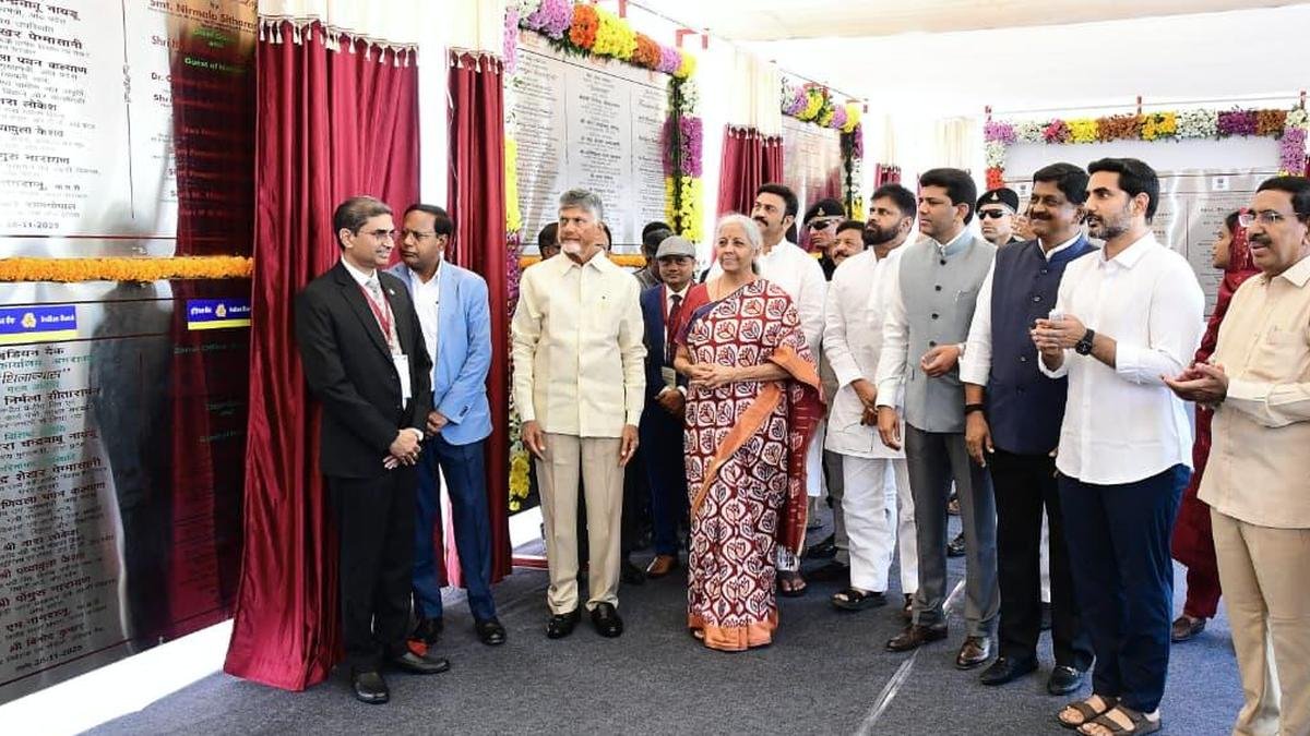 Nirmala Sitharaman Lays Foundation Stones for 15 Bank and Insurance Offices in Amaravati