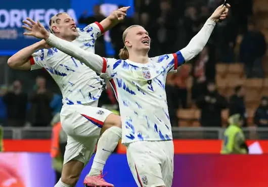 Haaland’s brace secures Norway’s