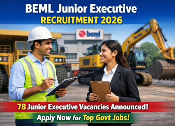 BEML Junior Executive Recruitment 2026: 78 Vacancies Announced, Apply Now for High-Paying Government Jobs