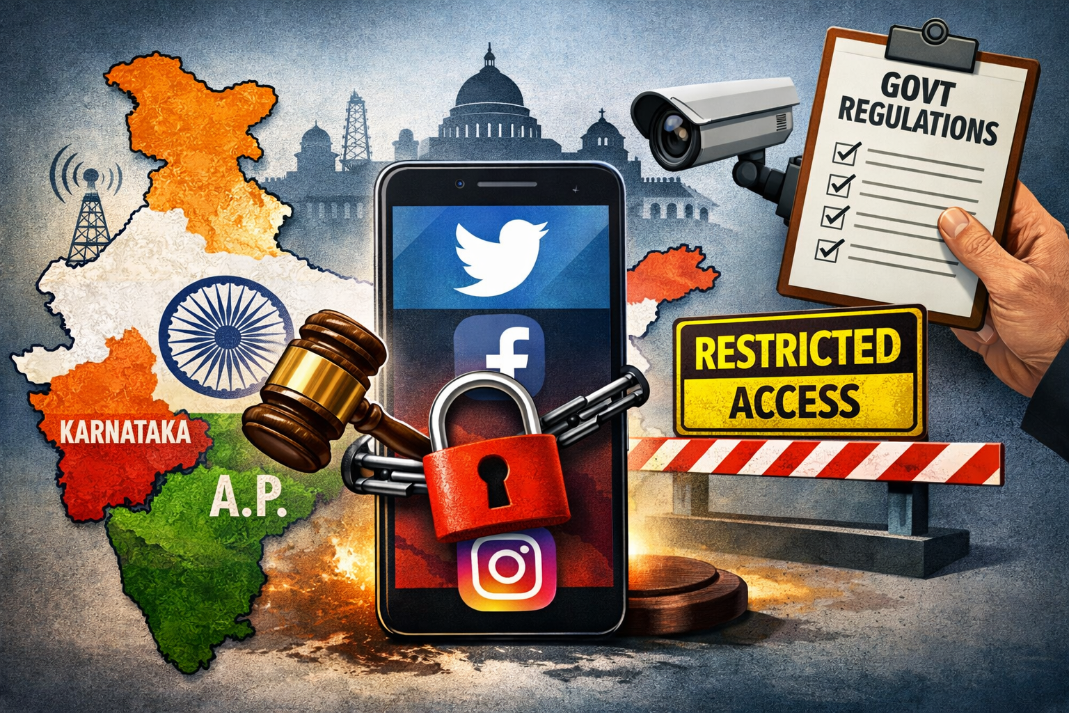 Regulating Internet is Centre’s Domain: Social Media Ban by A.P. and Karnataka Faces Jurisdictional