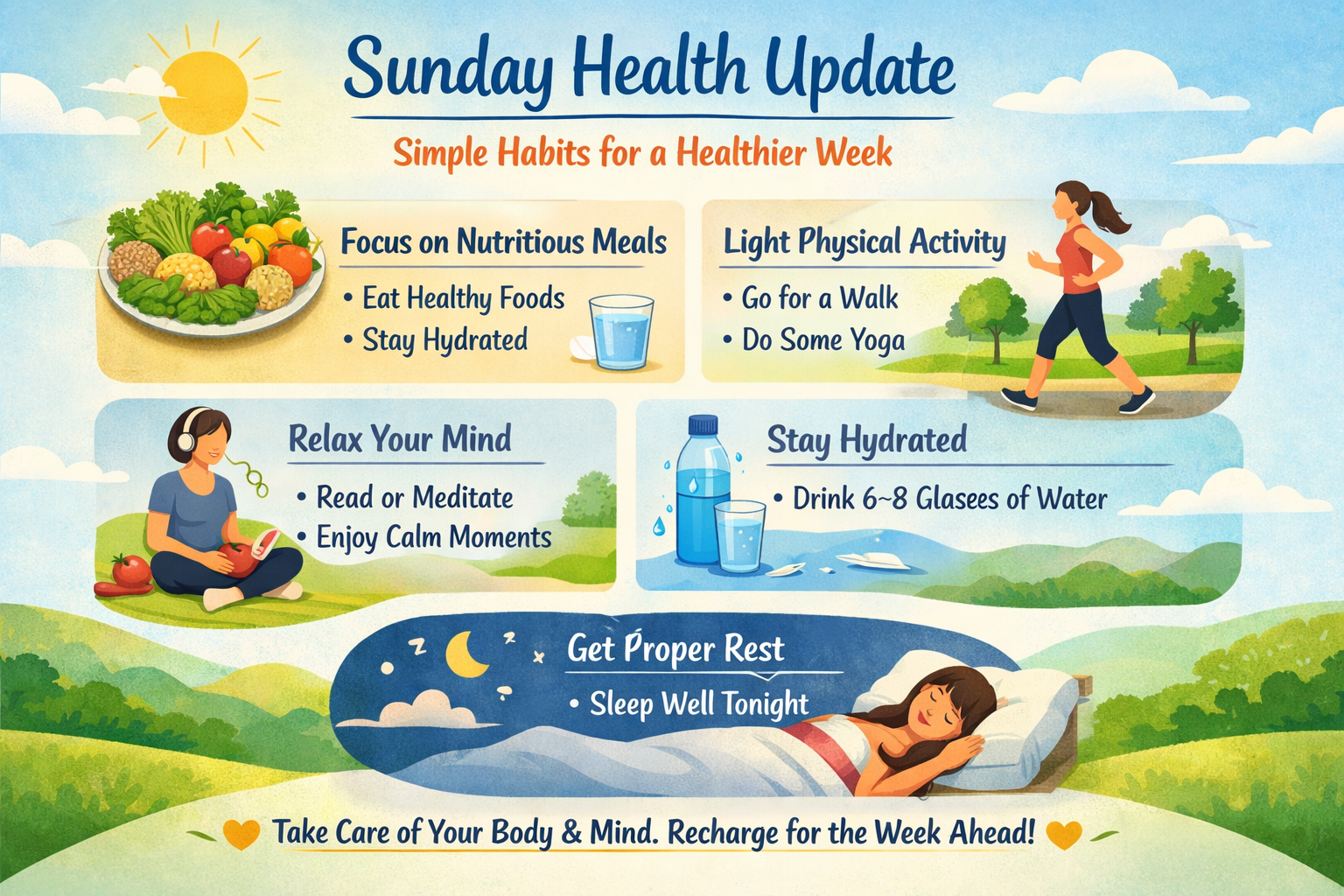 🩺 Sunday Health Update: Simple Habits for a Healthier Week