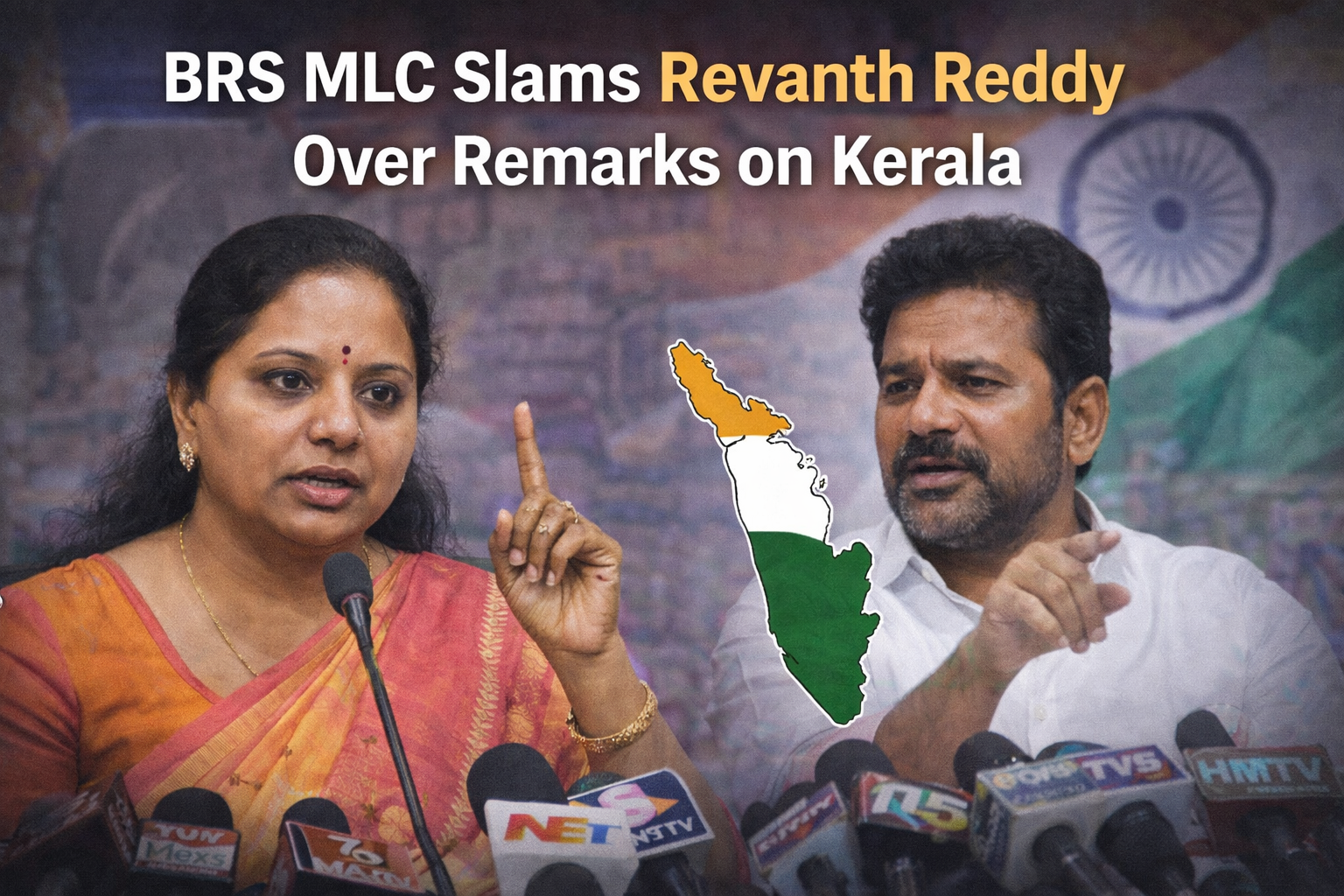 BRS MLC slams Revanth Reddy over remarks on Kerala