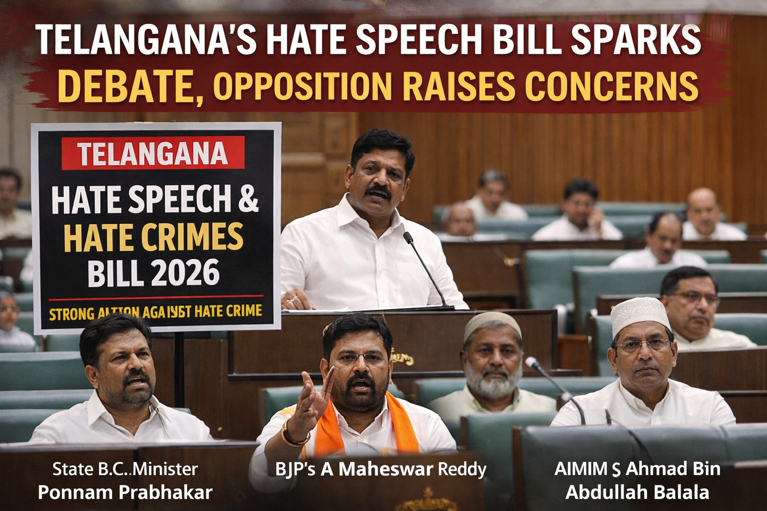 Telangana assembly sends bill to curb hate speech to select panel