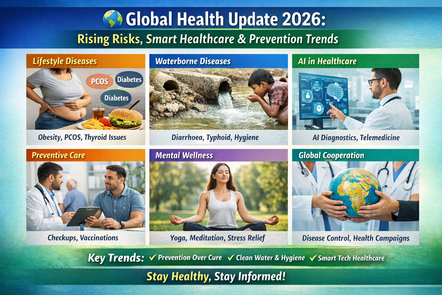 🌍 Global Health Update 2026: Rising Risks, Smart Healthcare & Prevention Trends