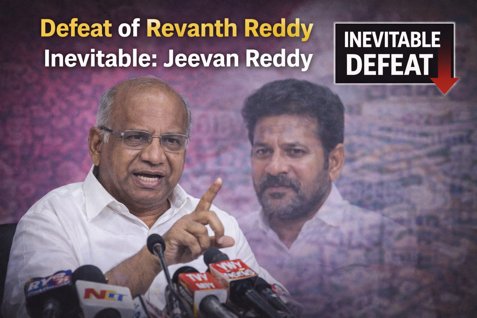 Defeat of Revanth Reddy inevitable: Jeevan Reddy