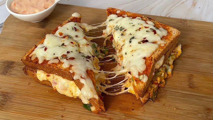 Cheese Burst Bread Pizza Recipe (Homestyle, Cheesy & Delicious)