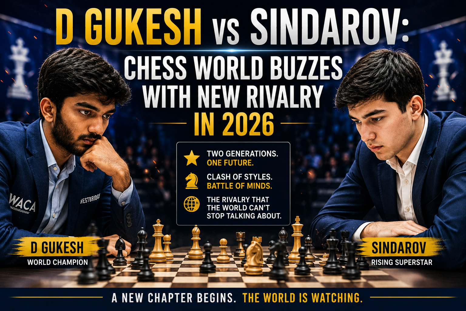 D Gukesh vs Sindarov: Chess World Buzzes With New Rivalry in 2026