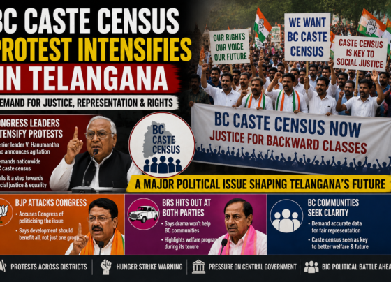 BC caste census protest intensifies in Telangana
