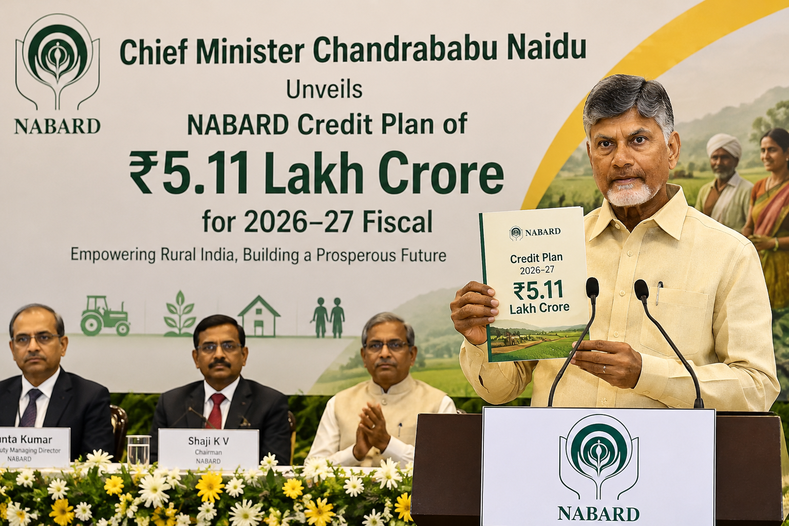 Chief Minister Chandrababu Naidu Unveils NABARD Credit Plan of ₹5.11 Lakh Crore for 2026–27 Fiscal