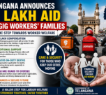Telangana Announces ₹5 Lakh Aid for Gig Workers’ Families