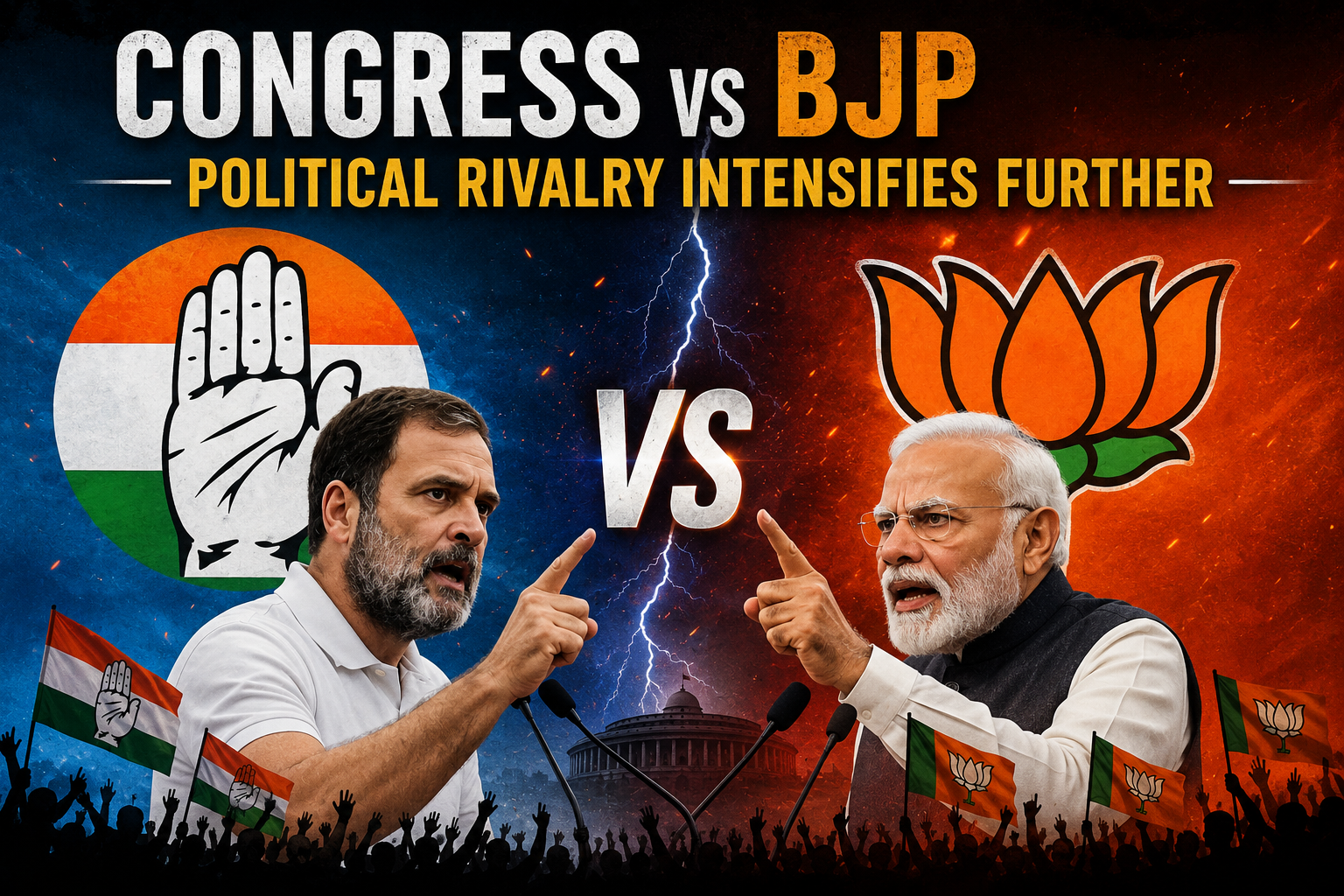 Congress vs BJP Political Rivalry Intensifies Further