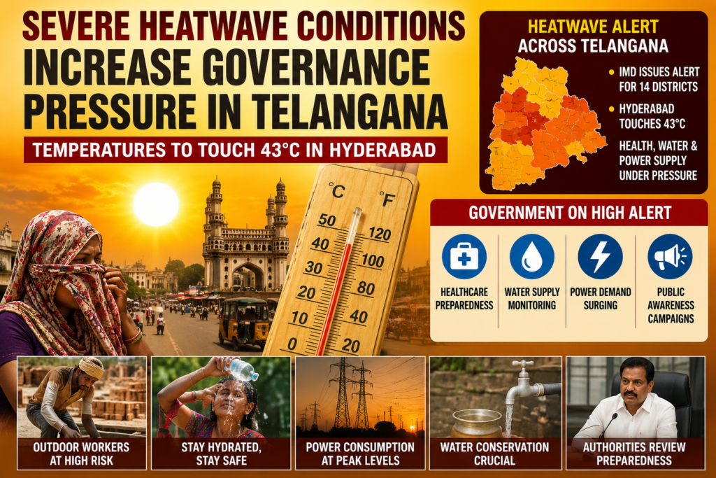 Severe heatwave alert in Telangana