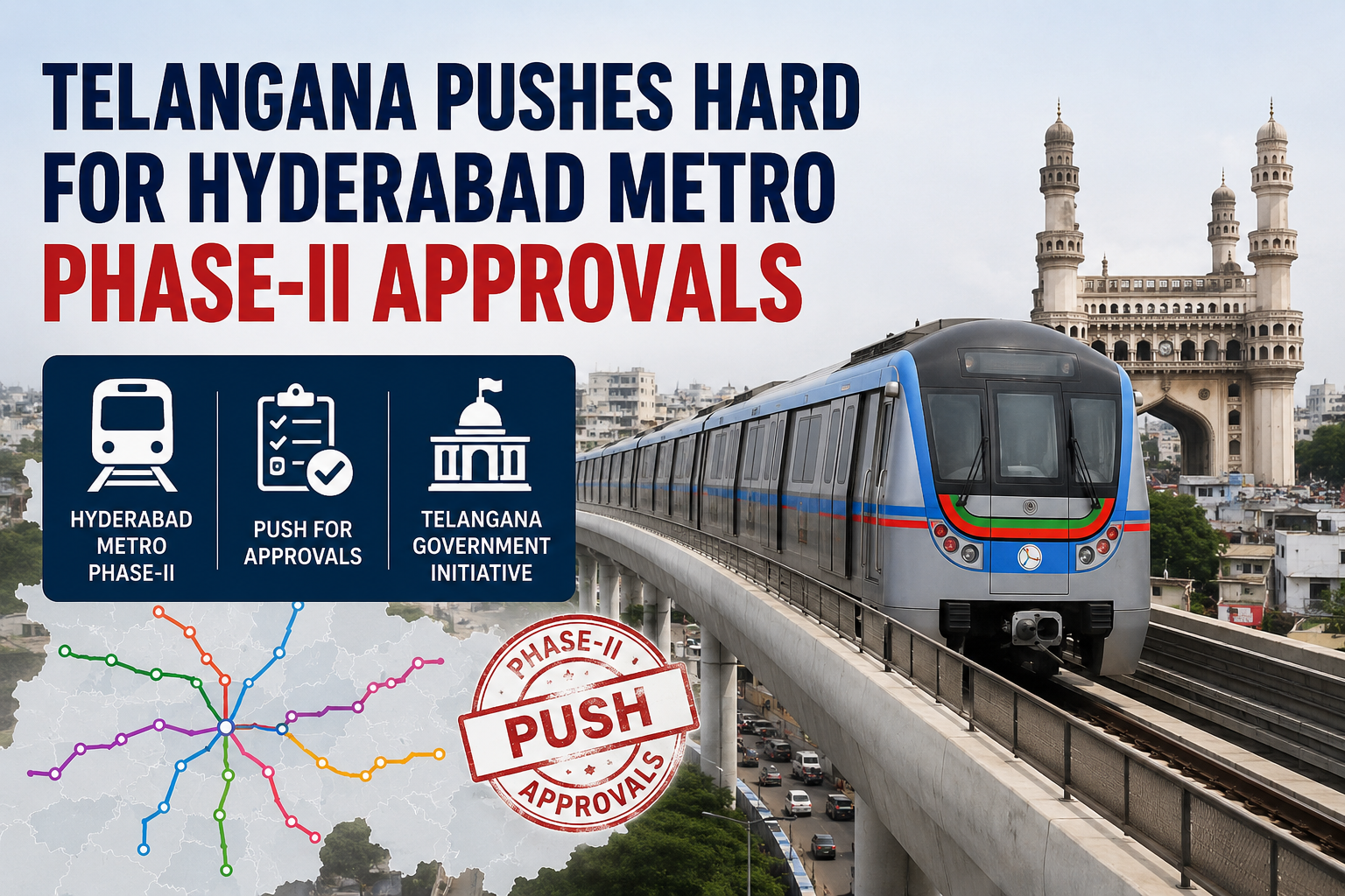 Telangana Pushes Hard for Hyderabad Metro Phase-II Approvals