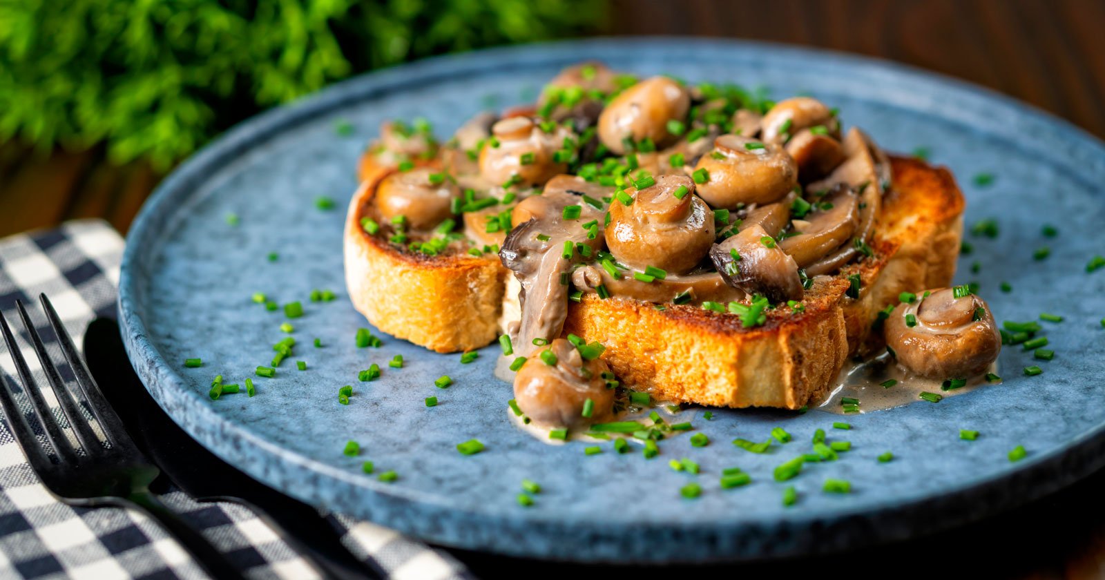Creamy Garlic Mushroom Toast Recipe