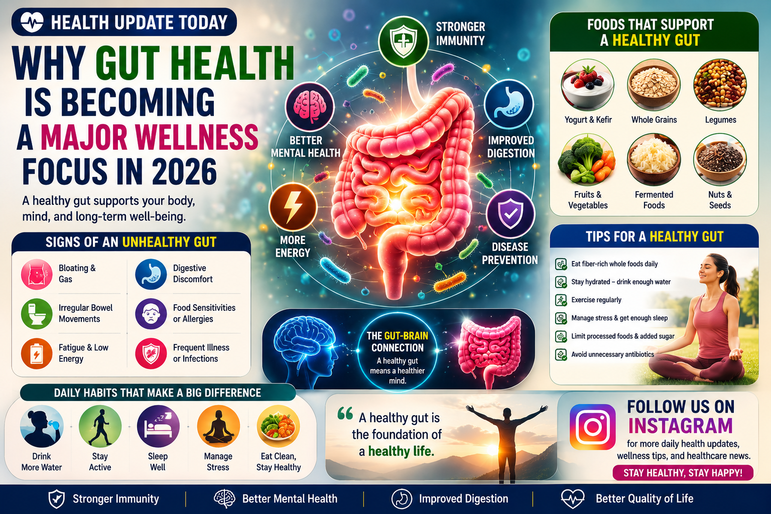 Health Update Today: Why Gut Health Is Becoming a Major Wellness Focus in 2026