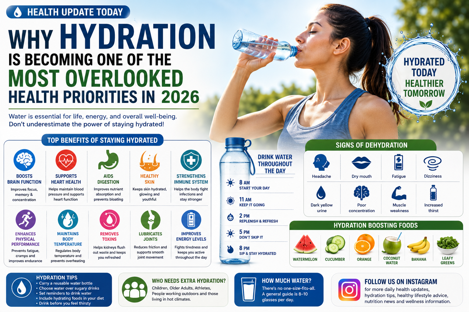 Health Update Today: Why Hydration Is Becoming One of the Most Overlooked Health Priorities in 2026
