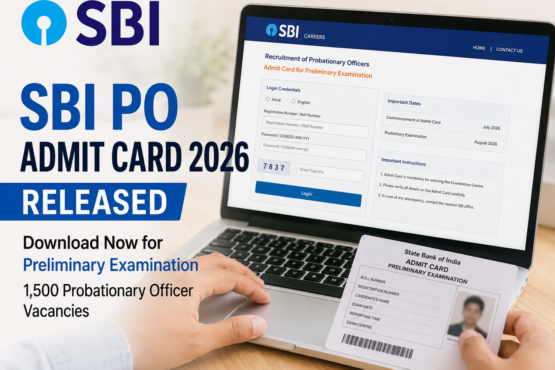 SBI PO Admit Card 2026 Released: Download Prelims Hall Ticket for 1,500 Probationary Officer Vacancies