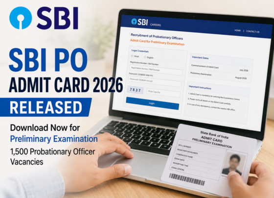 SBI PO Admit Card 2026 Released: Download Prelims Hall Ticket for 1,500 Probationary Officer Vacancies