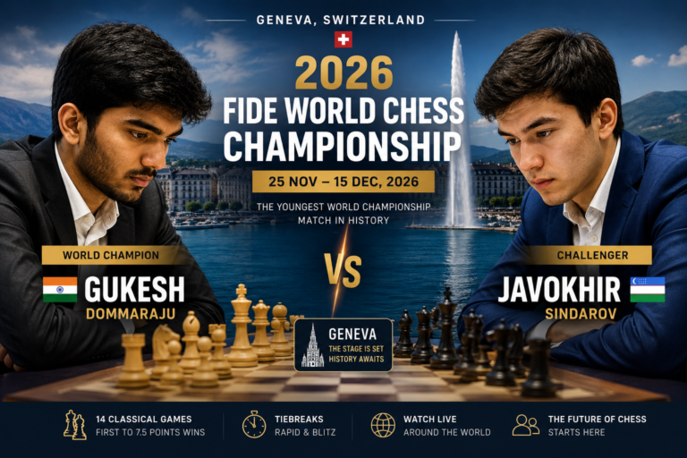 Geneva to Host Historic Gukesh vs Sindarov World Chess Championship Match