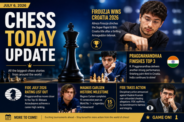 Alireza Firouzja Triumphs in Croatia as Chess World Celebrates Another Thrilling Week