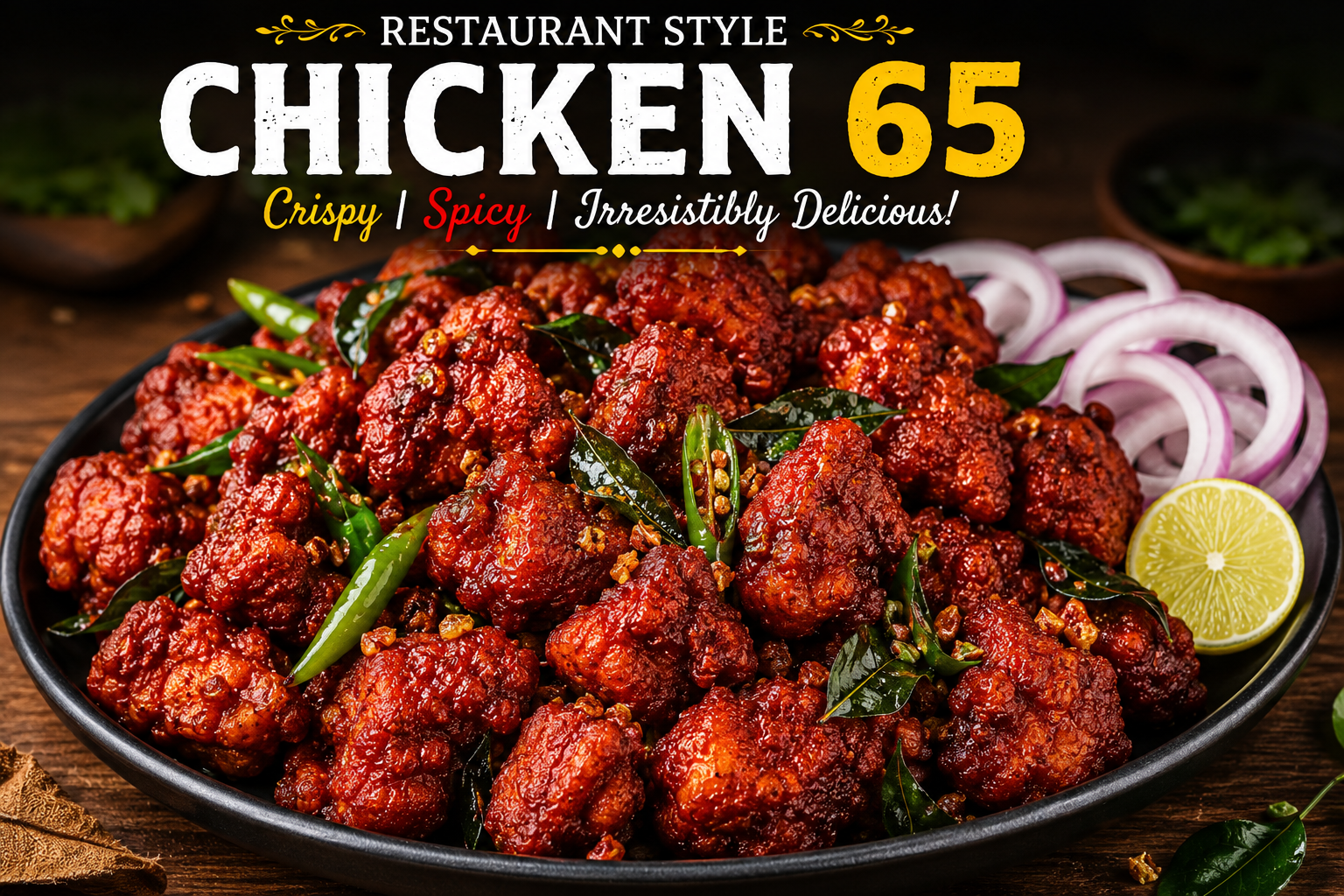 Restaurant-Style Chicken 65 Recipe – Crispy, Spicy & Irresistibly Delicious