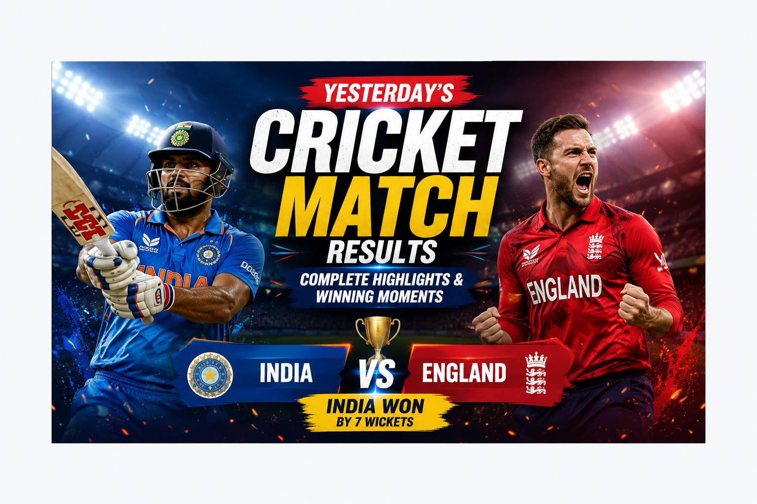 Cricket Match Results Yesterday: Complete Highlights and Winning Moments