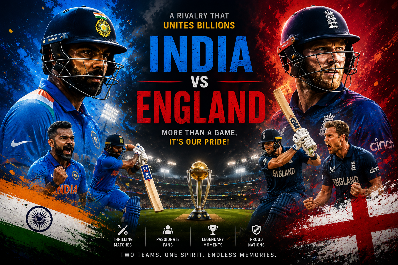 India vs England Cricket Clash: A Battle of Skill, Strategy, and Sporting Excellence
