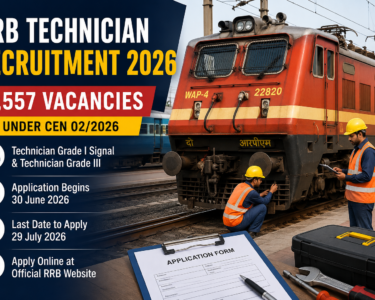 RRB Technician Recruitment 2026 Notification Released for 6,557