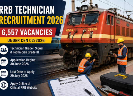 RRB Technician Recruitment 2026 Notification Released for 6,557
